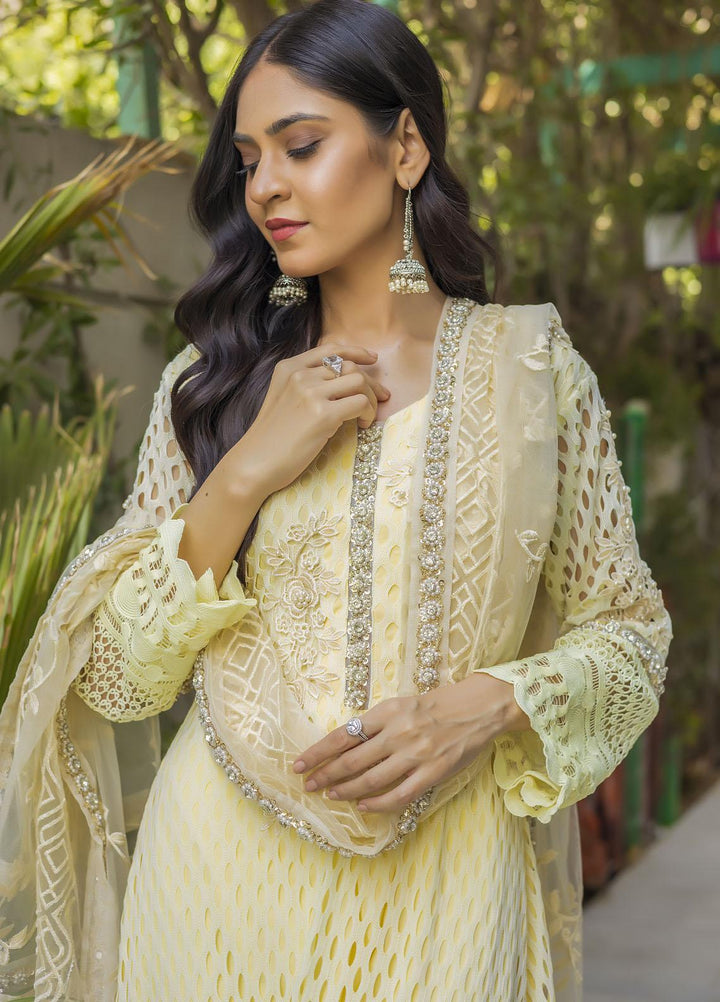 Sidra Mumtaz Ready to Wear (RTW)  Crochet 3 Piece Suit SM-AK220308 AKANKSHA