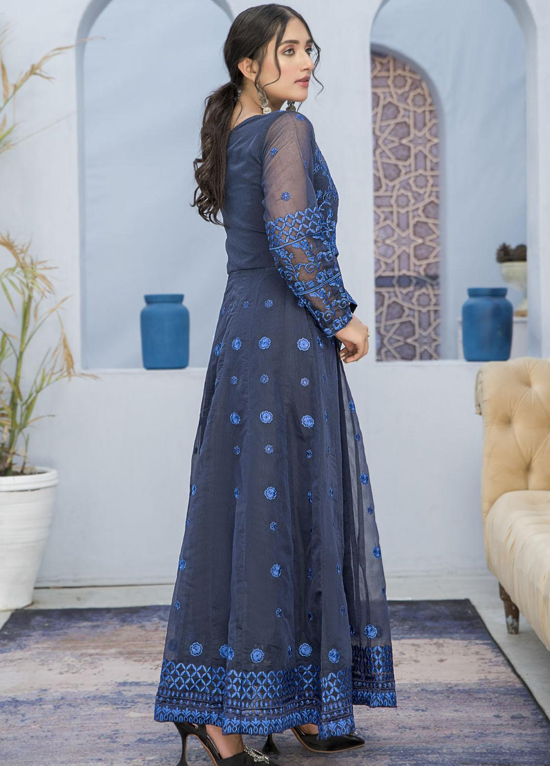 Naayas Luxury Pret  Cotton Net 3 Piece Voilette