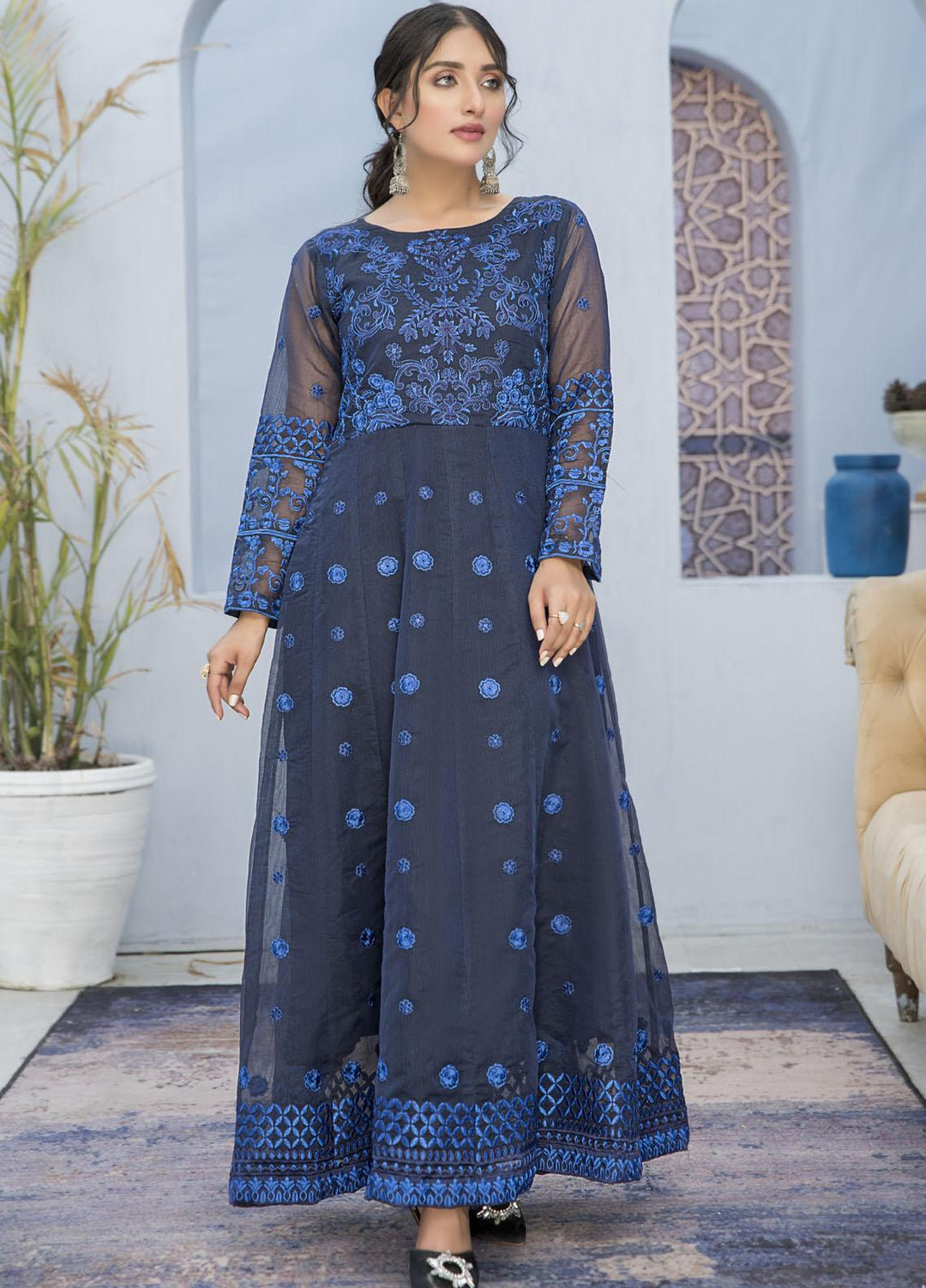 Naayas Luxury Pret  Cotton Net 3 Piece Voilette