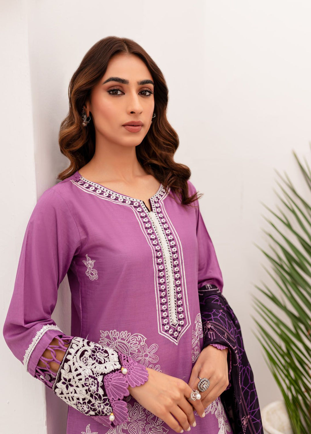 Naayas Embroidered Lawn Suits Unstitched 3 Piece NS24L Ila - Summer Collection