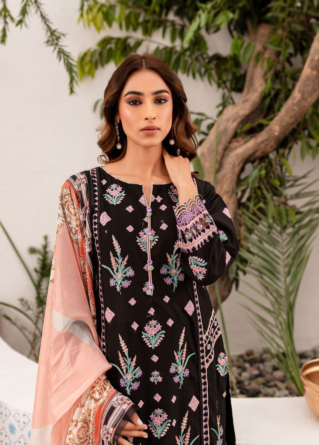 Naayas Embroidered Lawn Suits Unstitched 3 Piece NS24L Vanya - Summer Collection