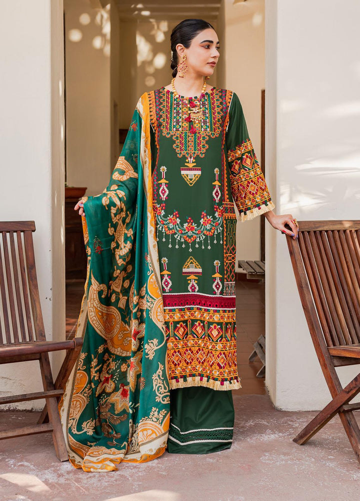 Naayas Embroidered Lawn Suits Unstitched 3 Piece NA23SL Seaweed - Summer Collection