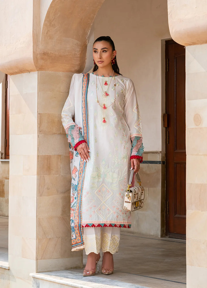 Naayas Pret Embroidered Lawn 3 Piece Suit Tulip