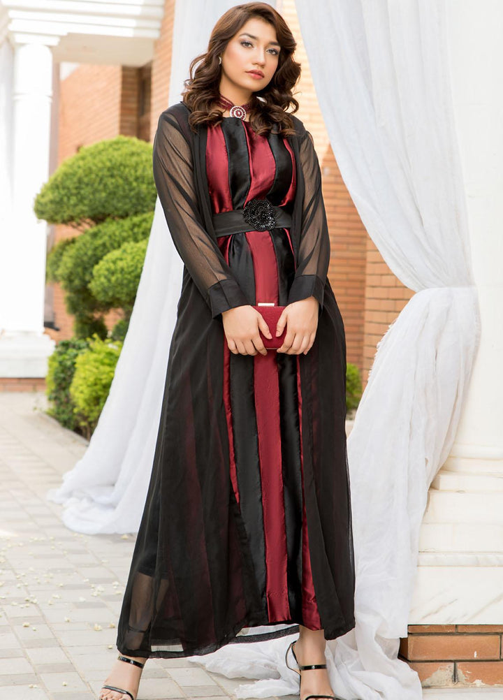 Naayas Luxury Pret  Silk 2 Piece Dress Dhalia Maroon