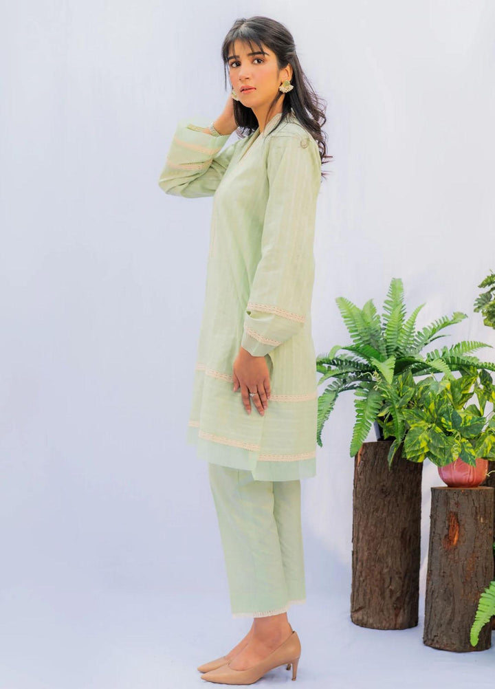 Naaz Couture Casual Pret  Lawn 2 Piece Dress NC22PRL Light Green