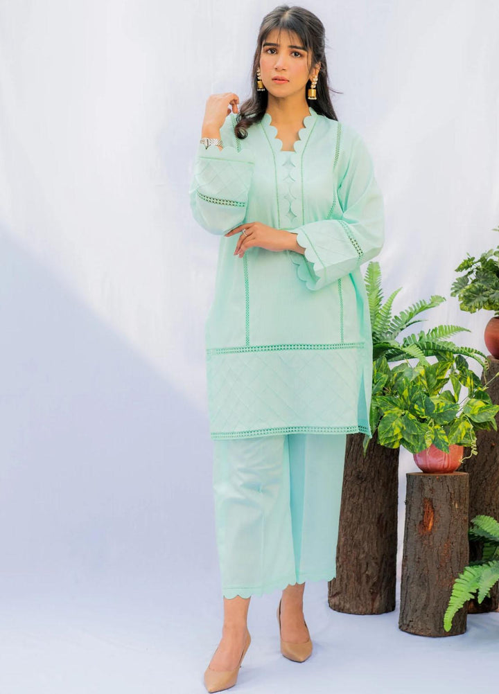 Naaz Couture Casual Pret  Lawn 2 Piece Dress NC22PRL Sea Green