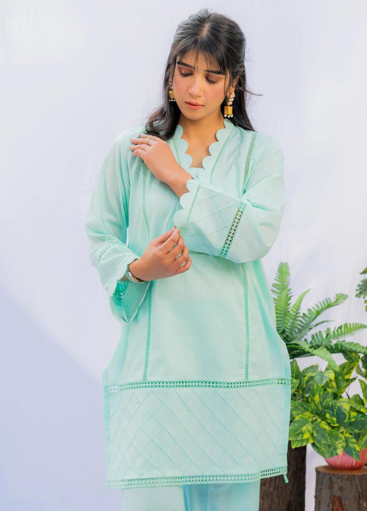 Naaz Couture Casual Pret  Lawn 2 Piece Dress NC22PRL Sea Green