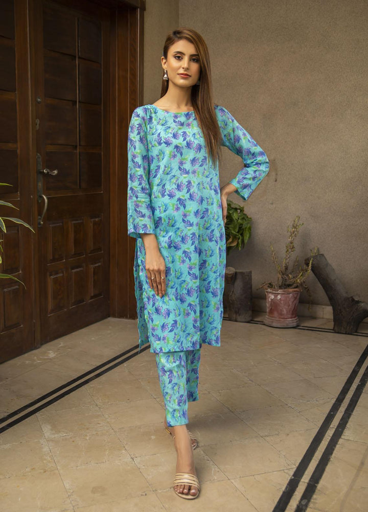 Naaz Couture Casual Pret  Lawn 2 Piece Suit NC23FP Bluish Purple