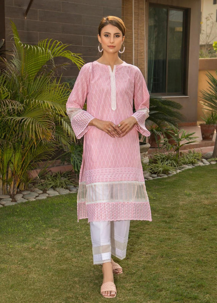 Naaz Couture Casual Pret  Chikankari Lawn Kurta NC23NK-2 Peach