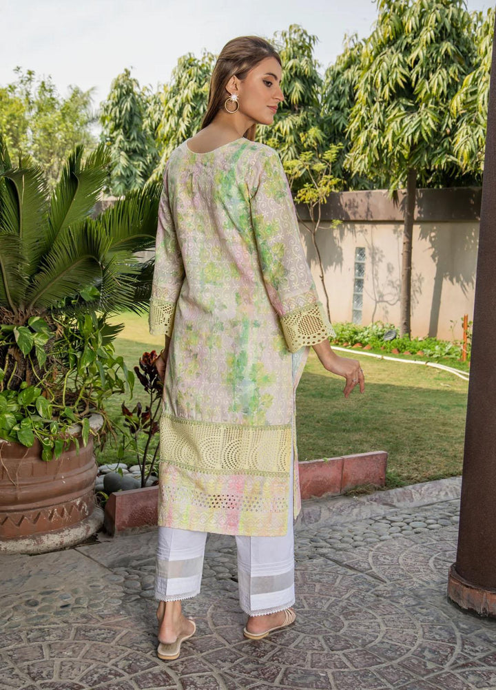 Naaz Couture Casual Pret  Chikankari Lawn Kurta NC23NK-2 Yellow