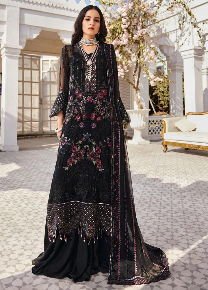 Nafasat By Emaan Adeel Embroidered Chiffon Suits Unstitched 3 Piece EA23-N2 NF-204 - Luxury Collection