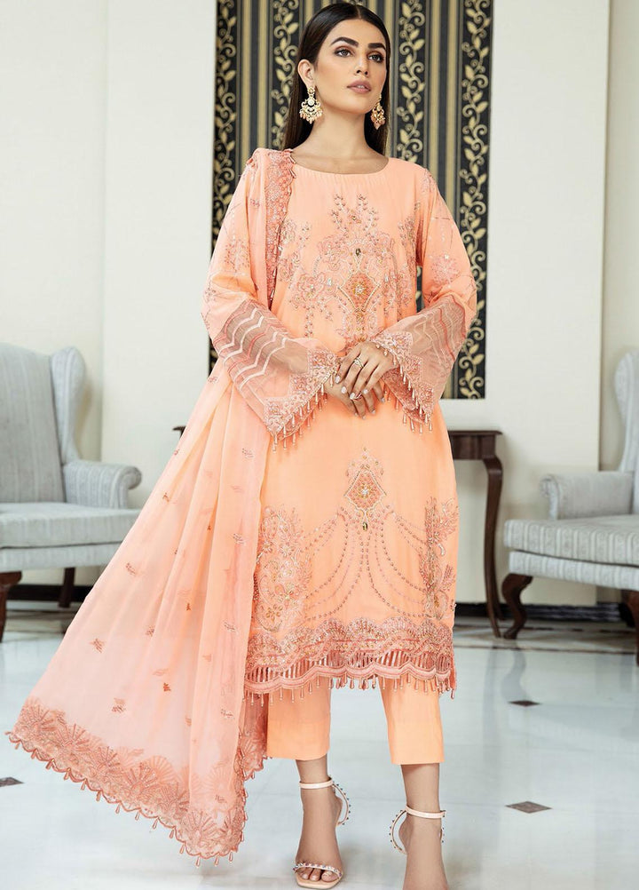 Nafasat by House of Nawab Embroidered Lawn Suits Unstitched 3 Piece HON21NF 02 DANEEN - Luxury Collection