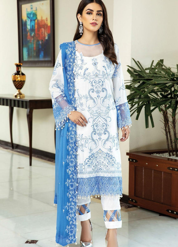 Nafasat by House of Nawab Embroidered Lawn Suits Unstitched 3 Piece HON21NF 03 BAANI - Luxury Collection