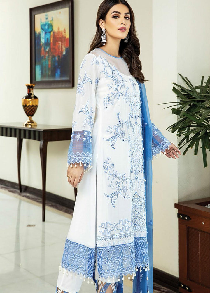 Nafasat by House of Nawab Embroidered Lawn Suits Unstitched 3 Piece HON21NF 03 BAANI - Luxury Collection