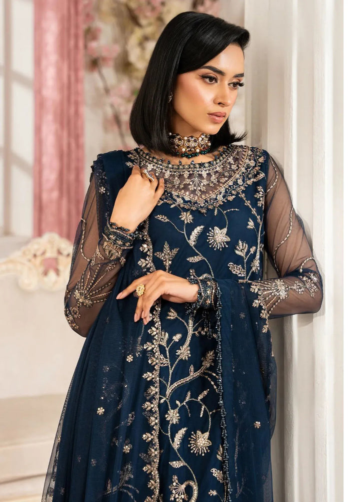 Nafees by Zarif Embroidered Net Suit Unstitched 3 Piece ZF25NF ZNAF-02 Selin - Formals Collection