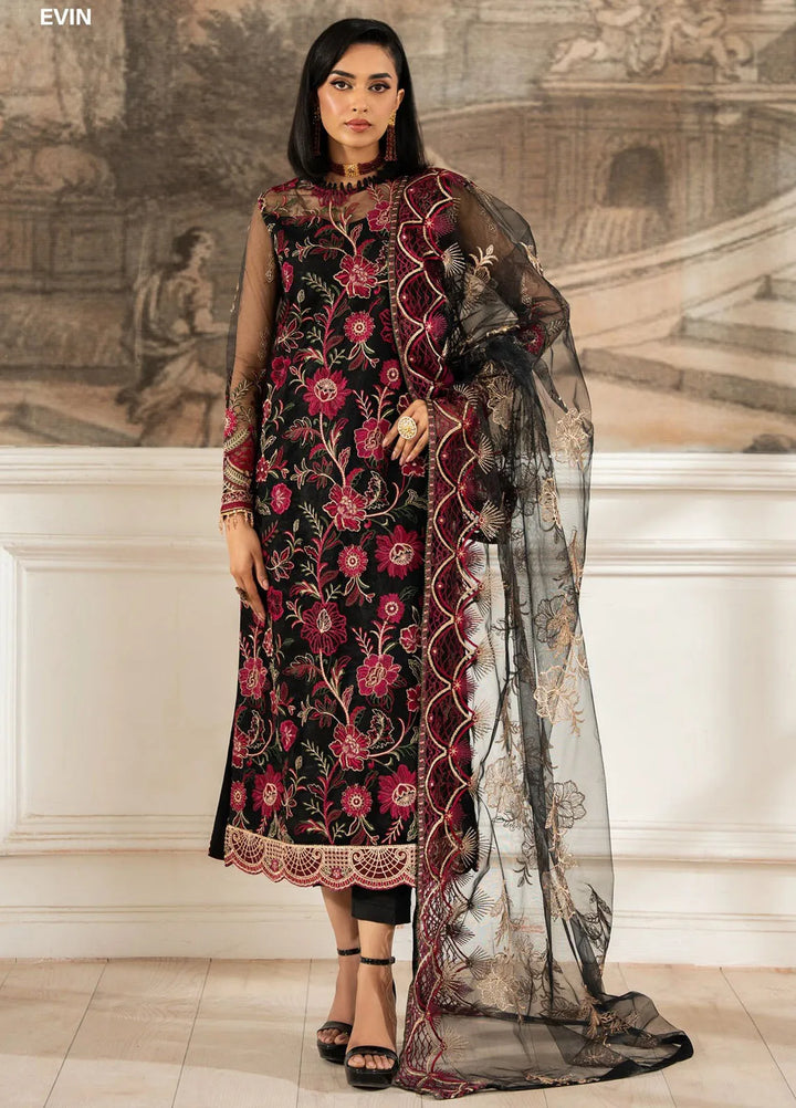 Nafees by Zarif Embroidered Net Suit Unstitched 3 Piece ZF25NF ZNAF-05 Evin - Formals Collection
