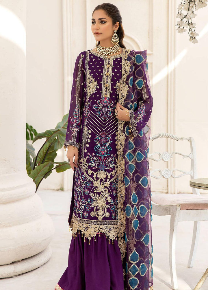 Naqsh Majestic By Imrozia Premium Embroidered Chiffon Suits Unstitched 3 Piece IMP23NM M-60 Zara - Festive Collection