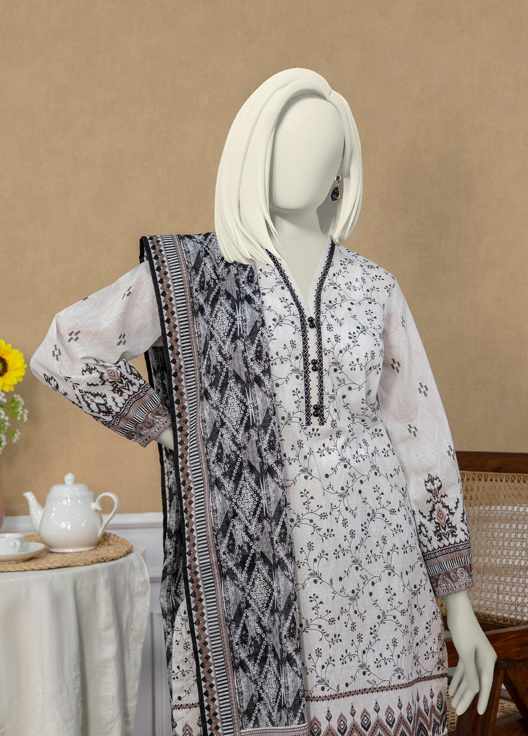 Narmin by Narkin Printed Lawn Suits Unstitched 3 Piece Suit NBN25US NUSL3264 - Summer Collection