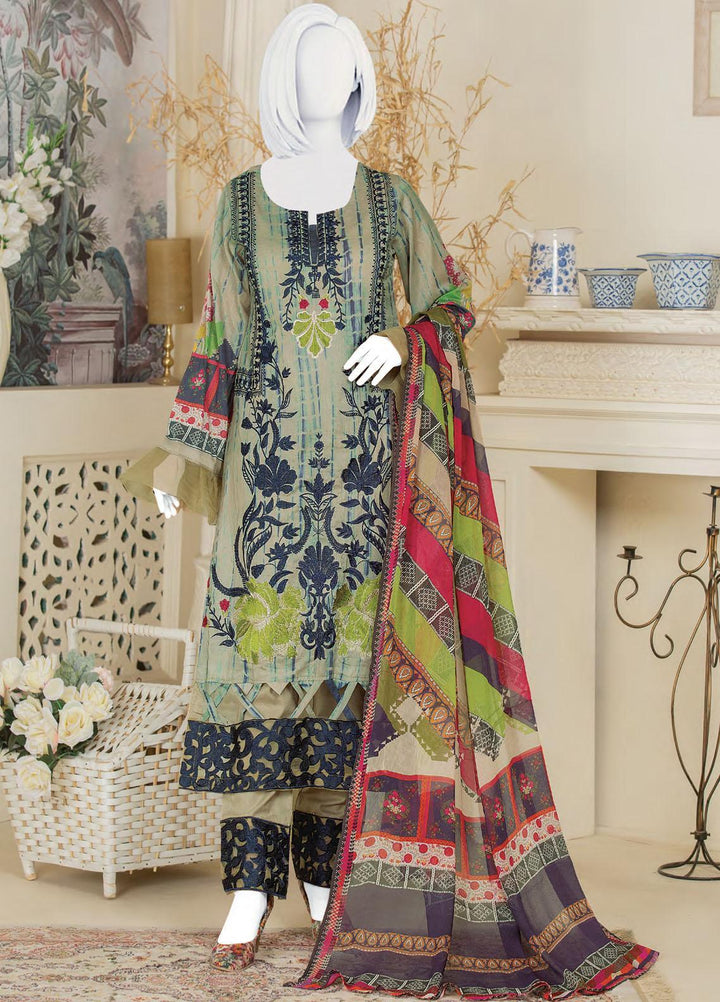 Naurang by Humdum Embroidered Lawn Suits Unstitched 3 Piece HD22NL D2 - Summer Collection