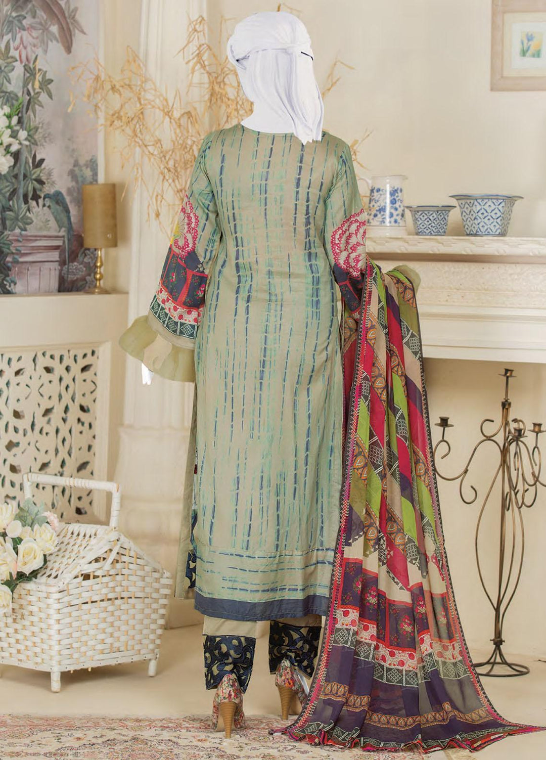 Naurang by Humdum Embroidered Lawn Suits Unstitched 3 Piece HD22NL D2 - Summer Collection