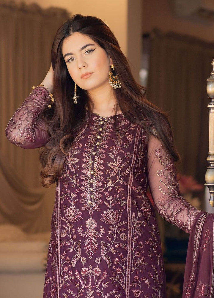 Nauroz By Zarif Embroidered Net Suits Unstitched 3 Piece ZF23NZ ZFN 05 Aarzoo - Festive Collection