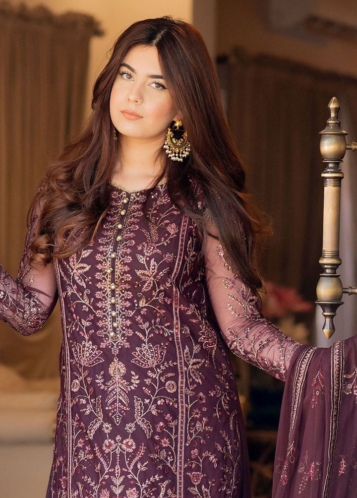 Nauroz By Zarif Embroidered Net Suits Unstitched 3 Piece ZF23NZ ZFN 05 Aarzoo - Festive Collection