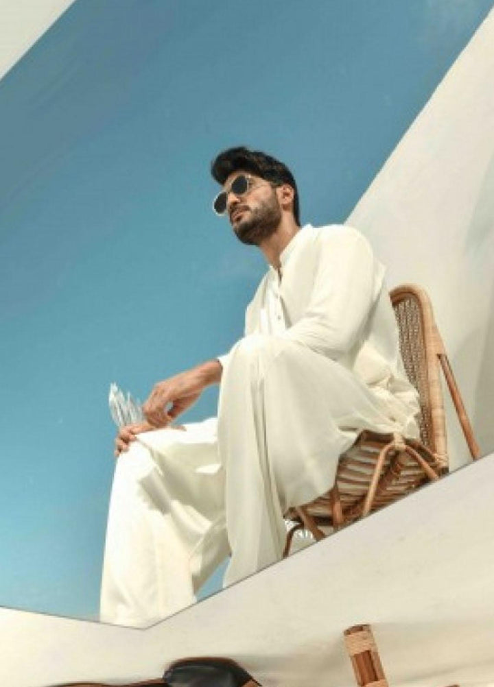 Naushad Imdad Wash N Wear Formal Shalwar Kameez for Men -  OFF WHITE SK