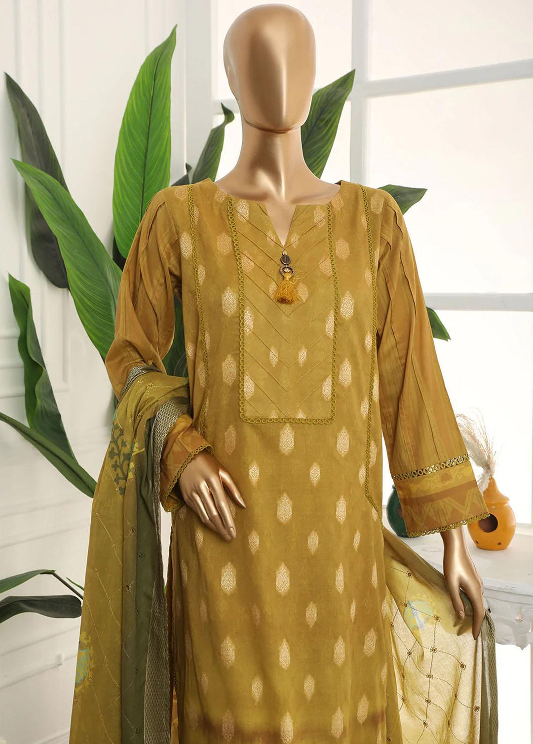 Nayaab By HZ Textiles Embroidered Jacquard Suits Unstitched 3 Piece HZ23N TJ-15987 - Winter Collection