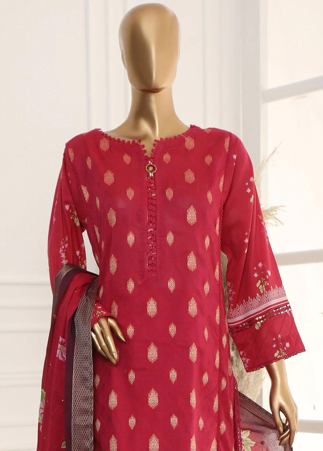 Nayaab By HZ Textiles Embroidered Jacquard Suits Unstitched 3 Piece HZ23N TJ-15991 - Winter Collection