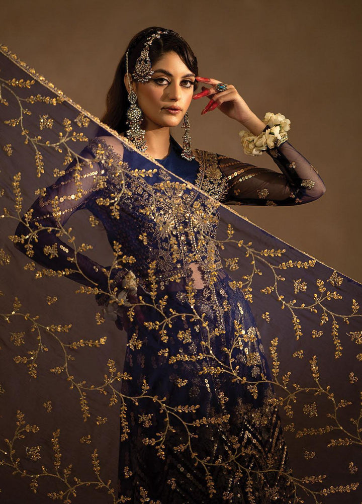 Nayab By Myeesha Embroidered Net Suits Unstitched 4 Piece MYA23N MF23-07 Neelum - Festive Collection