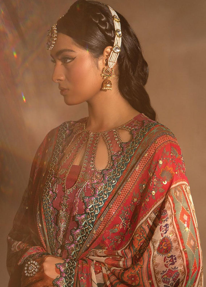 Nayab By Myeesha Embroidered Net Suits Unstitched 4 Piece MYA23N MF23-08 Termeeri - Festive Collection