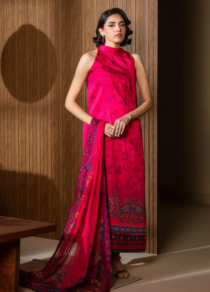 Nazm by Maryum N Maria Printed Silk Suits Unstitched 3 Piece MNM25N MS50456-Fable - Fall Collection