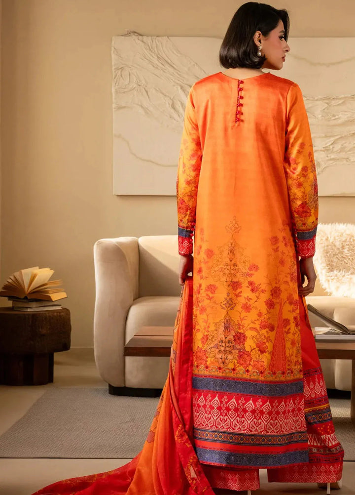 Nazm by Maryum N Maria Printed Silk Suits Unstitched 3 Piece MNM25N MS50457-Ophelia - Fall Collection
