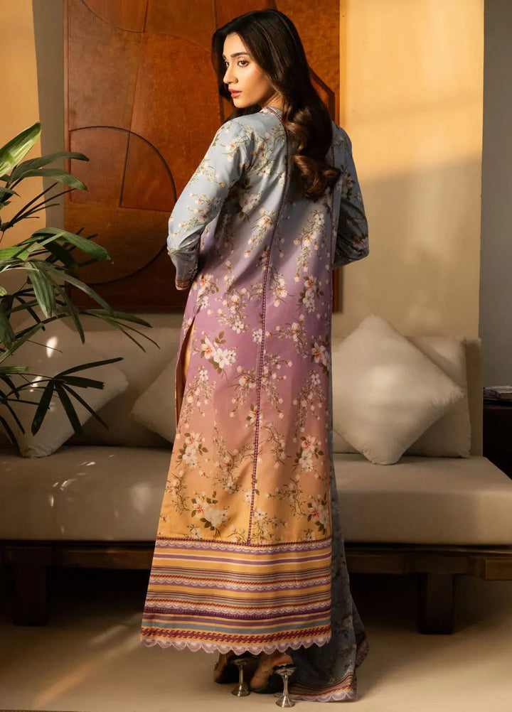 Nazm by Maryum N Maria Printed Silk Suits Unstitched 3 Piece MNM25N MS50458-Lana - Fall Collection