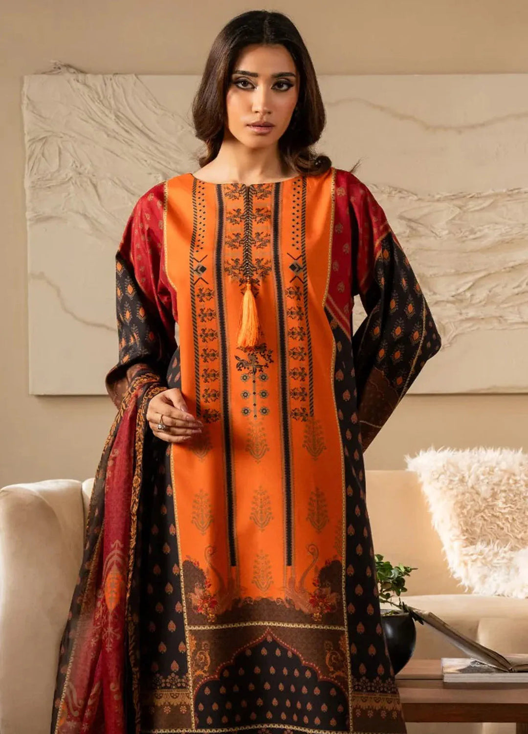 Nazm Icon Nazm by Maryum N Maria Printed Silk Suits Unstitched 3 Piece MNM25N ...