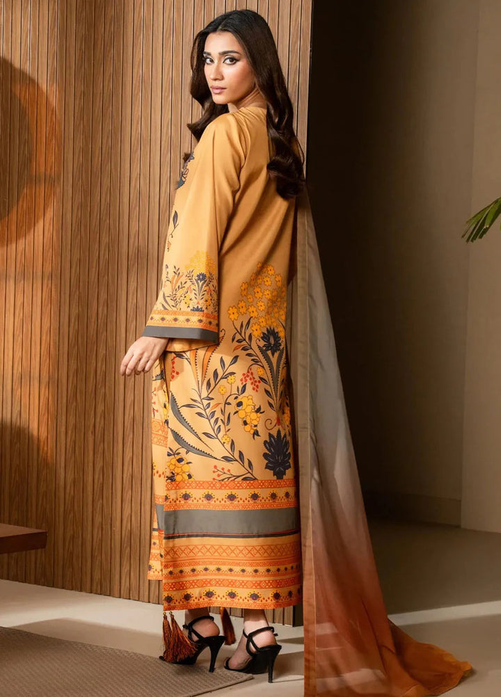 Nazm by Maryum N Maria Printed Silk Suits Unstitched 3 Piece MNM25N MS50464-Mara - Fall Collection