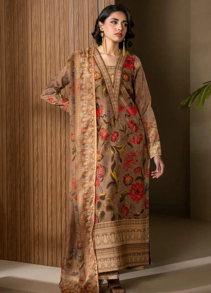 Nazm by Maryum N Maria Printed Silk Suits Unstitched 3 Piece MNM25N MS50468-Sophia - Fall Collection