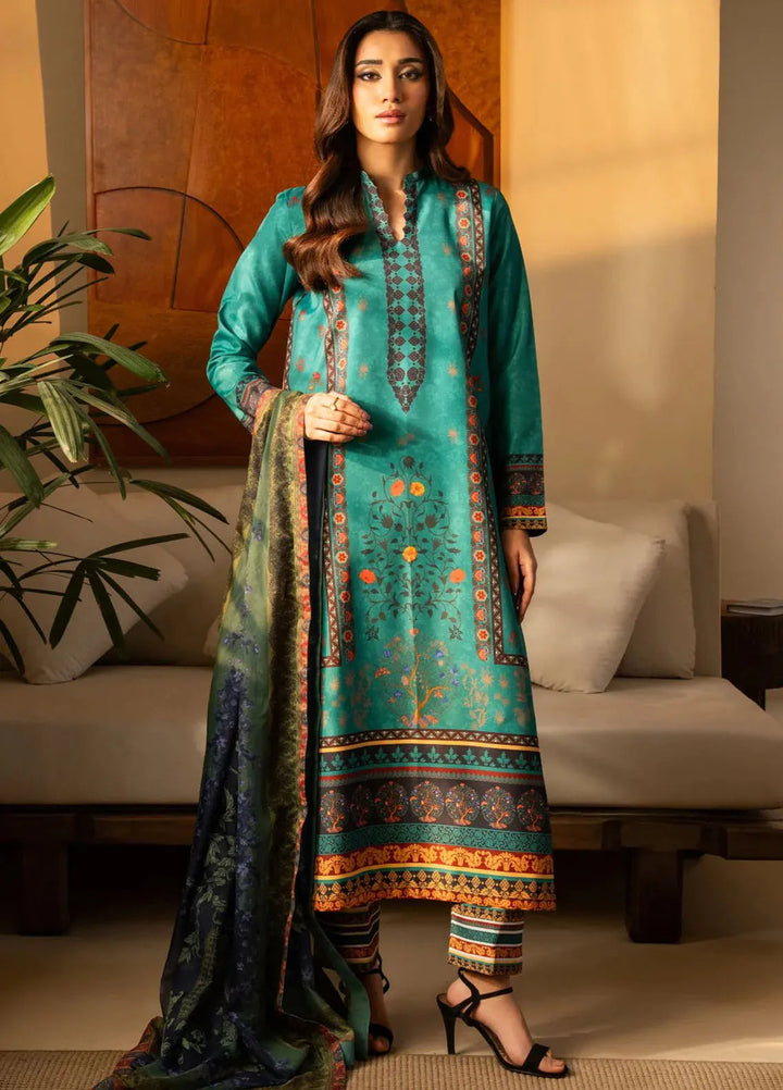 Nazm by Maryum N Maria Printed Silk Suits Unstitched 3 Piece MNM25N MS50469-Liyana - Fall Collection