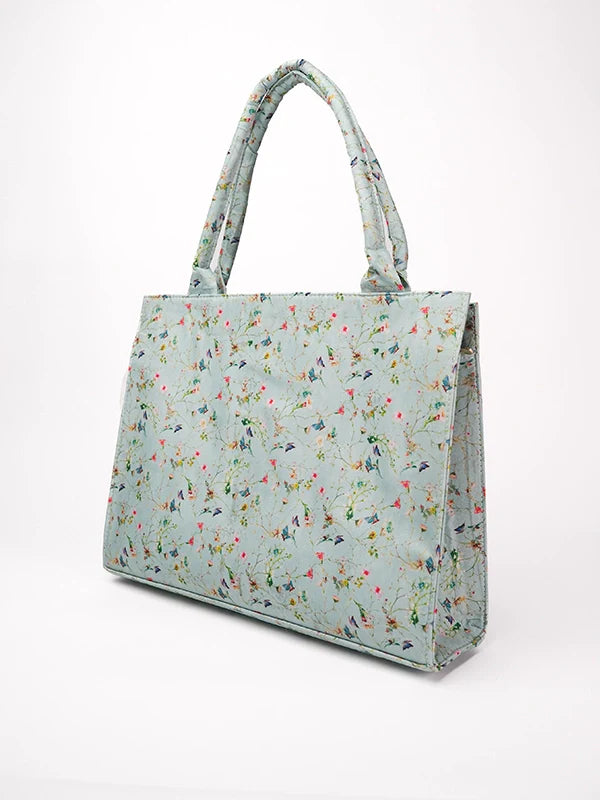 Maa aur Mai by TJK Designs Printed Nazm Canvas Tote - Casual Collection