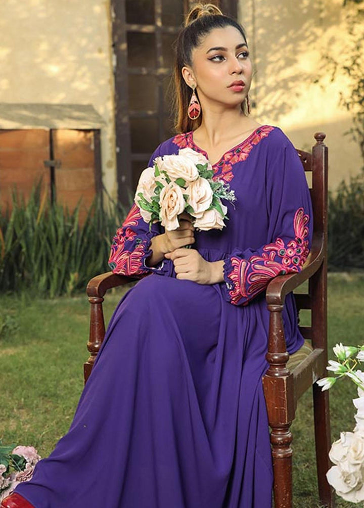 Nazmina Pret Embroidered Crepe Frock NZ23F NE-36 VIBRANT MOVE