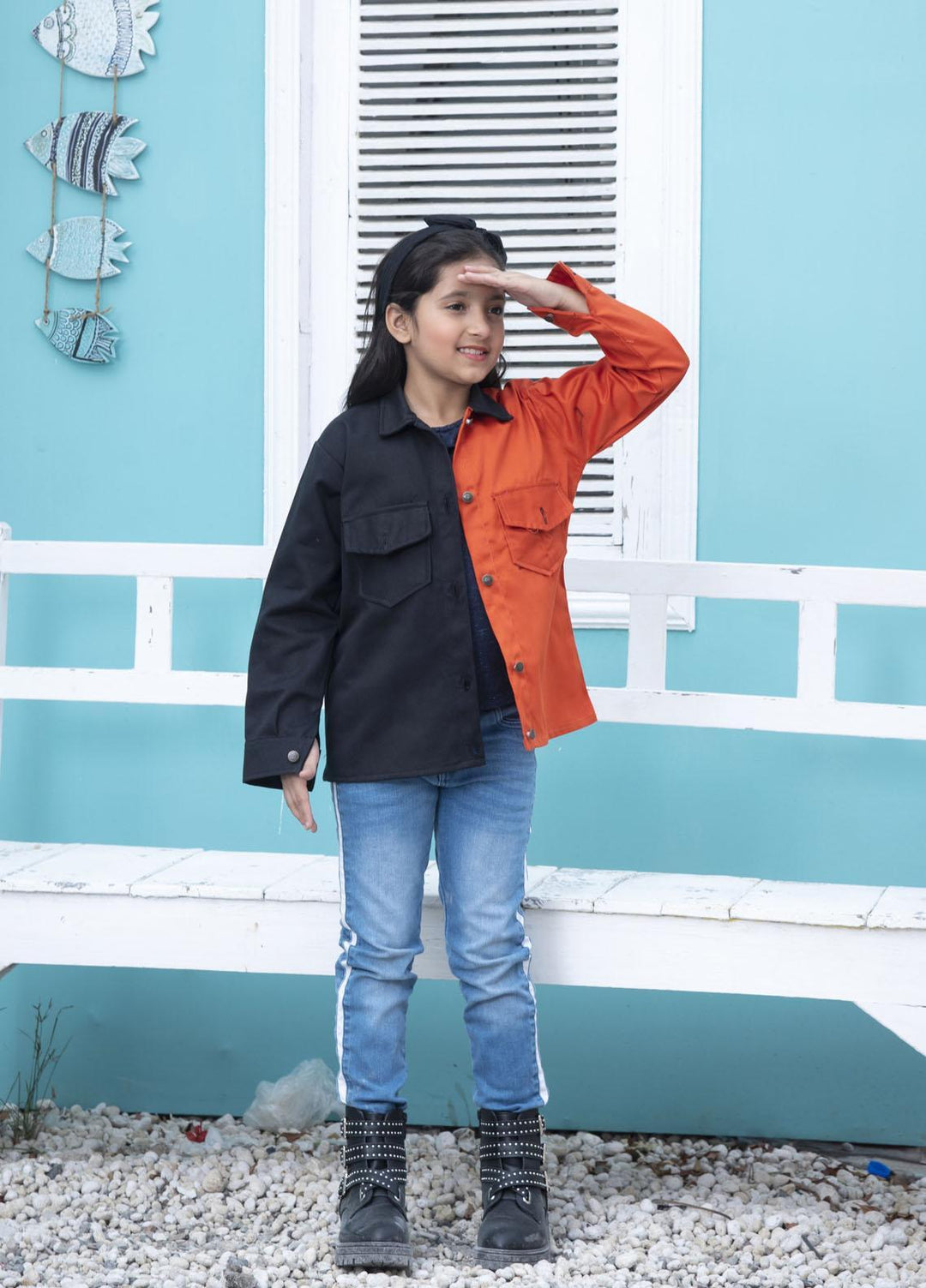 Nazmina Denim Stylish Jackets for Girls -  TDK-10 Two Shades Jackets
