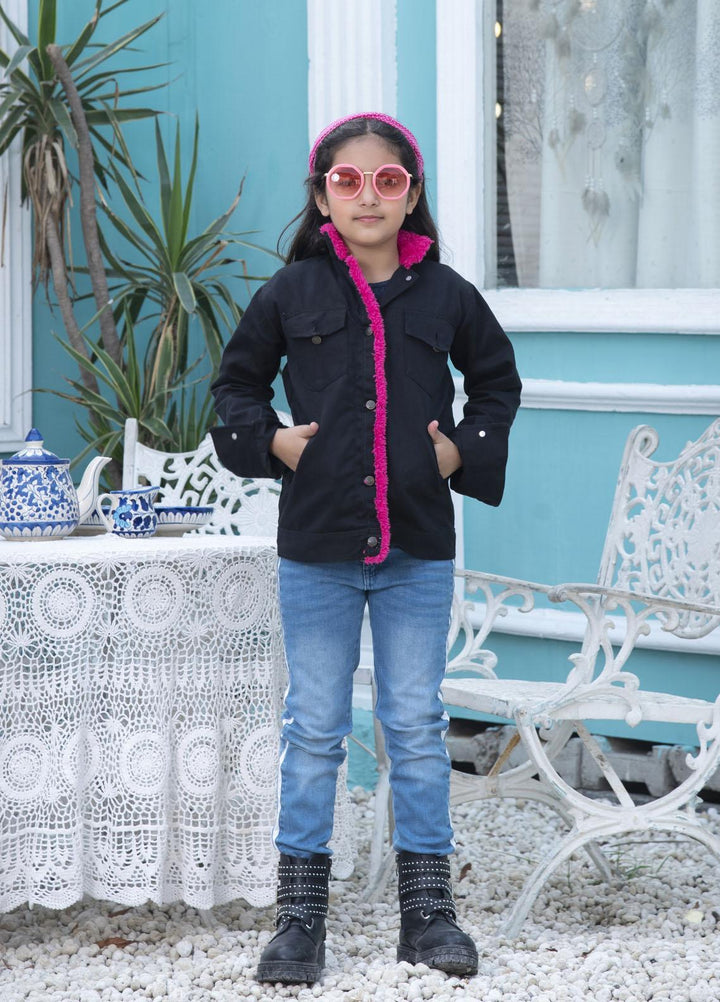 Nazmina Denim Stylish Jackets for Girls -  TDK-14 Charcoal Tint Jacket