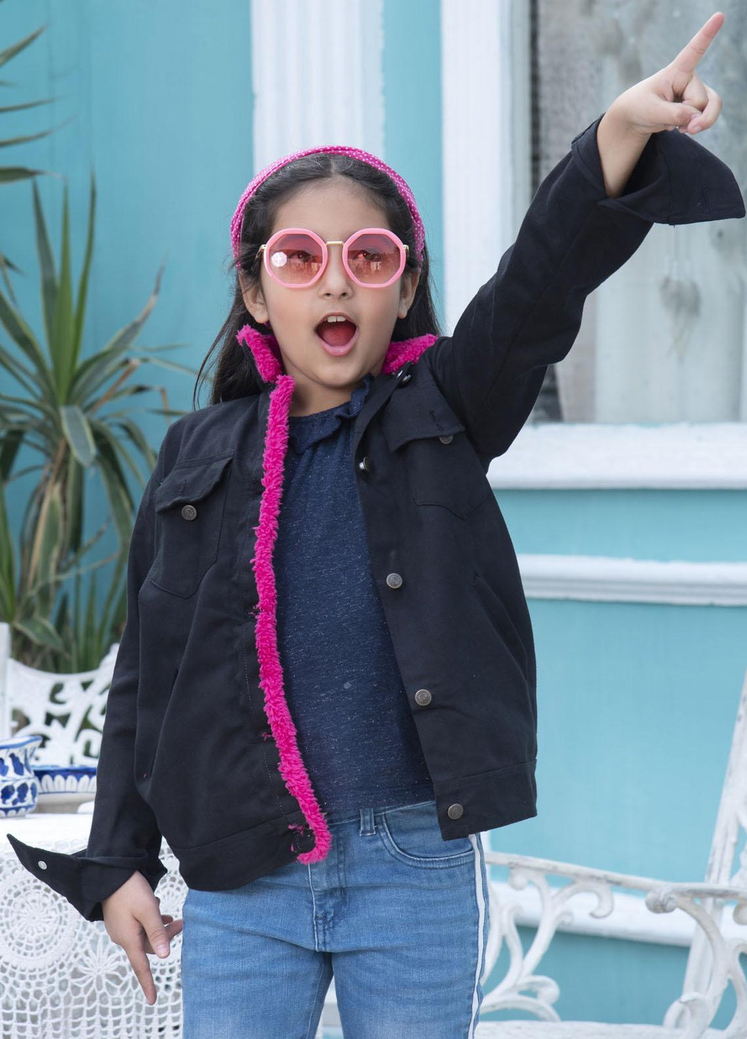 Nazmina Denim Stylish Jackets for Girls -  TDK-14 Charcoal Tint Jacket