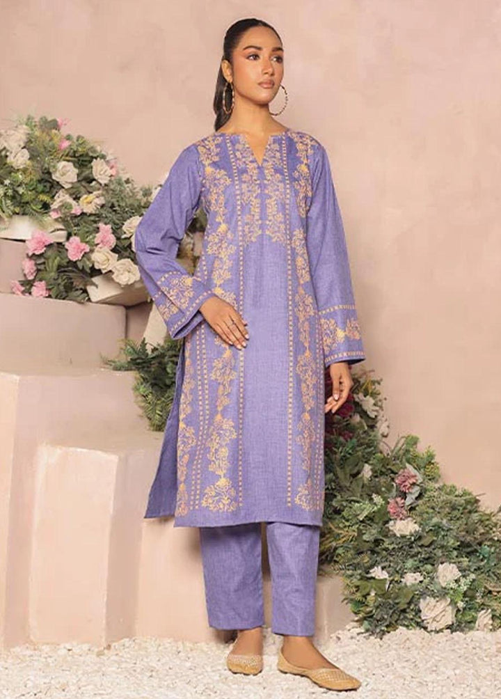 Nazmina Pret Casual Khaddar 2 Piece Suit KP-309 Iris Heather