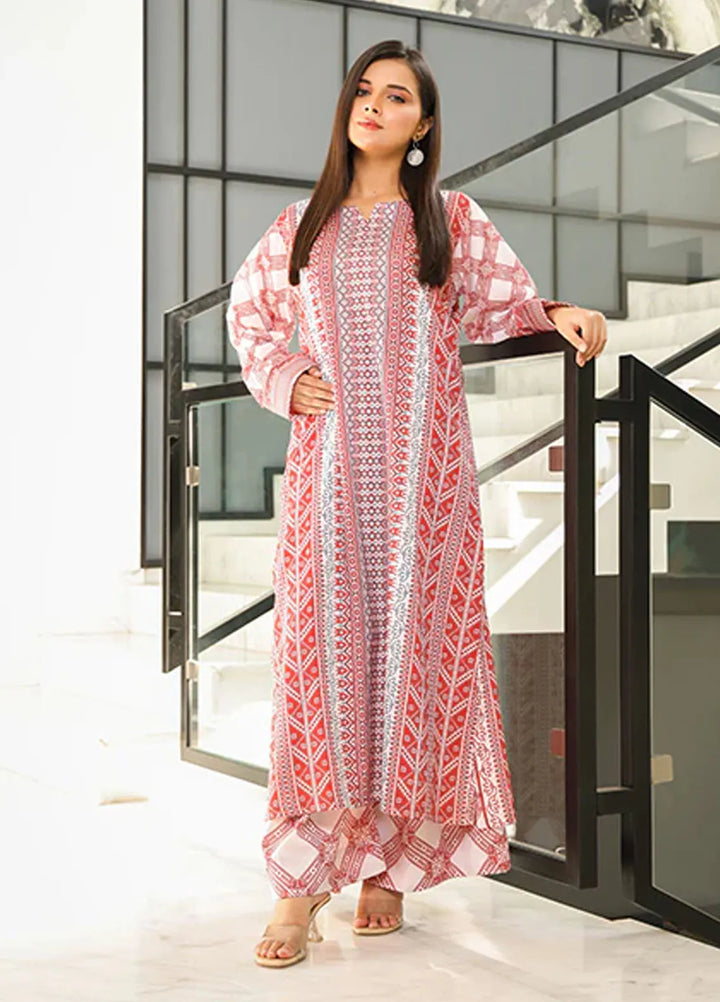 Nazmina Pret Printed Crepe 2 Piece Suit Astral Queen ZA-12