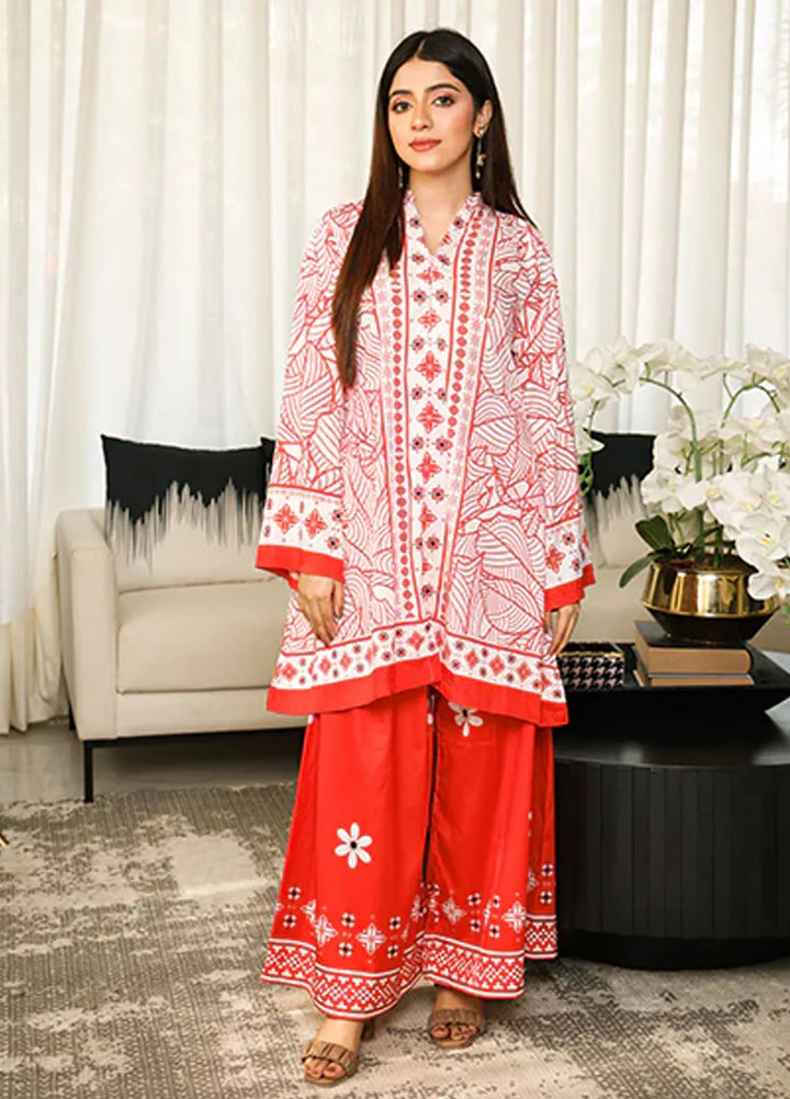 Nazmina Pret Printed Crepe 2 Piece Suit Lunar Luxe ZA-13