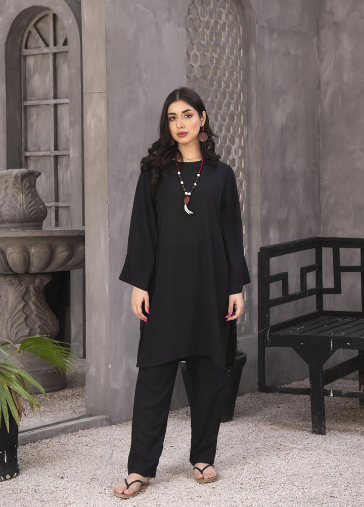 Nazmina Casual Pret  Georgette 2 Piece Dress NZ23SP KP-249 Dark Pitch