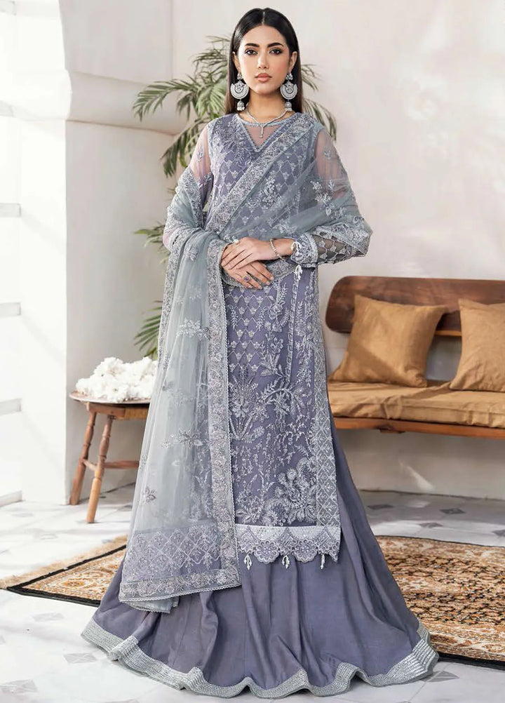 Nazneen by Avyana  Embroidered Net Suit Unstitched 4 Piece AV24N Fizah - Formal Collection