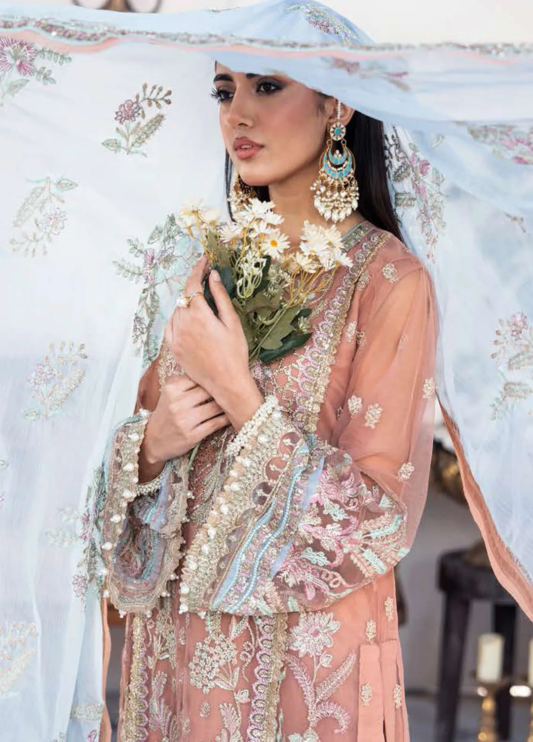 Nazneen by Avyana  Embroidered Net Suit Unstitched 4 Piece AV24N Hayaat - Formal Collection