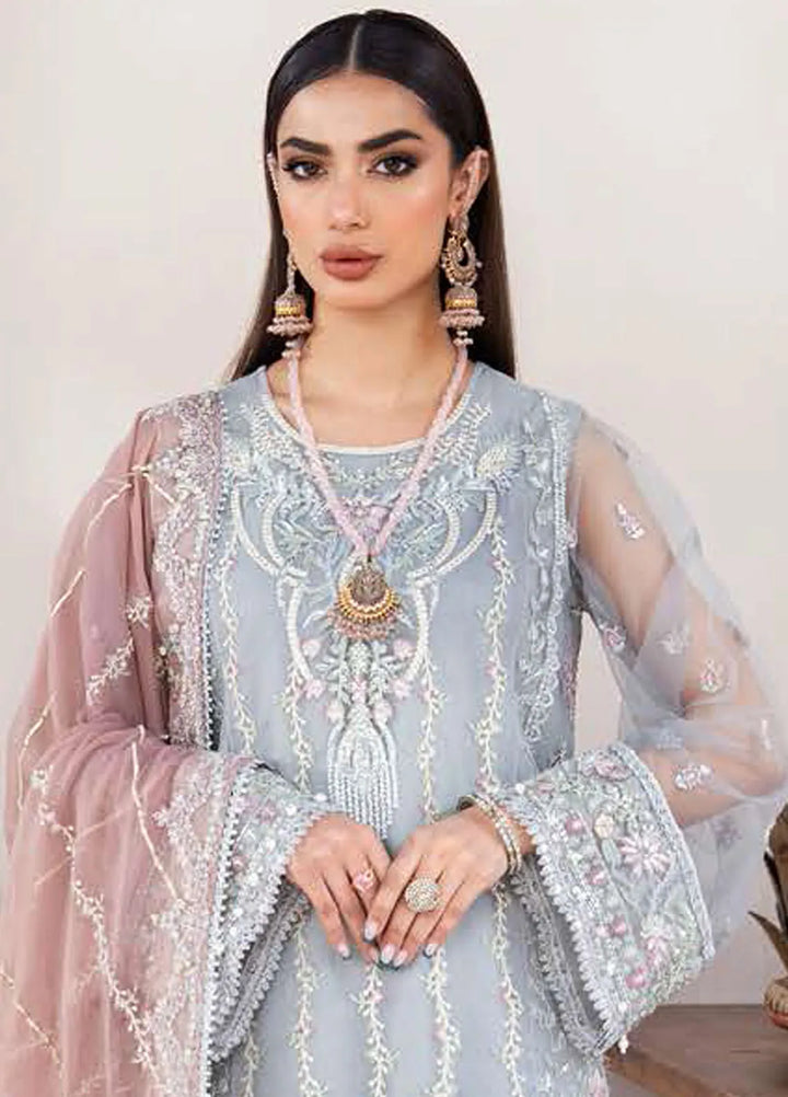 Nazneen by Avyana  Embroidered Net Suit Unstitched 4 Piece AV24N Mahtab - Formal Collection